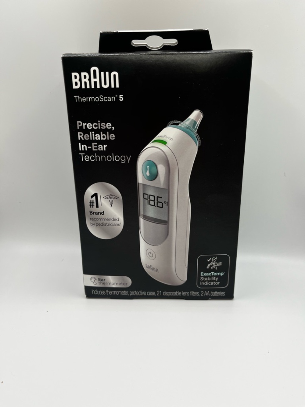 Braun ThermoScan 5 In-Ear Thermometer - White/Teal